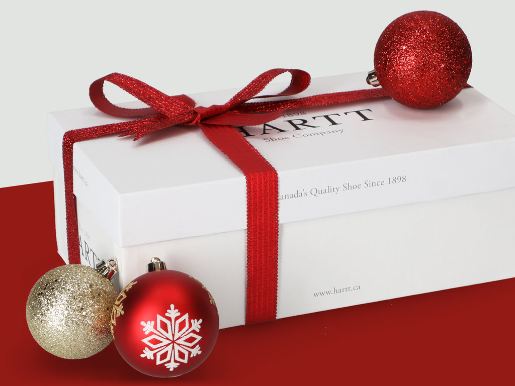 Hartt Shoe Box with Christmas decoration