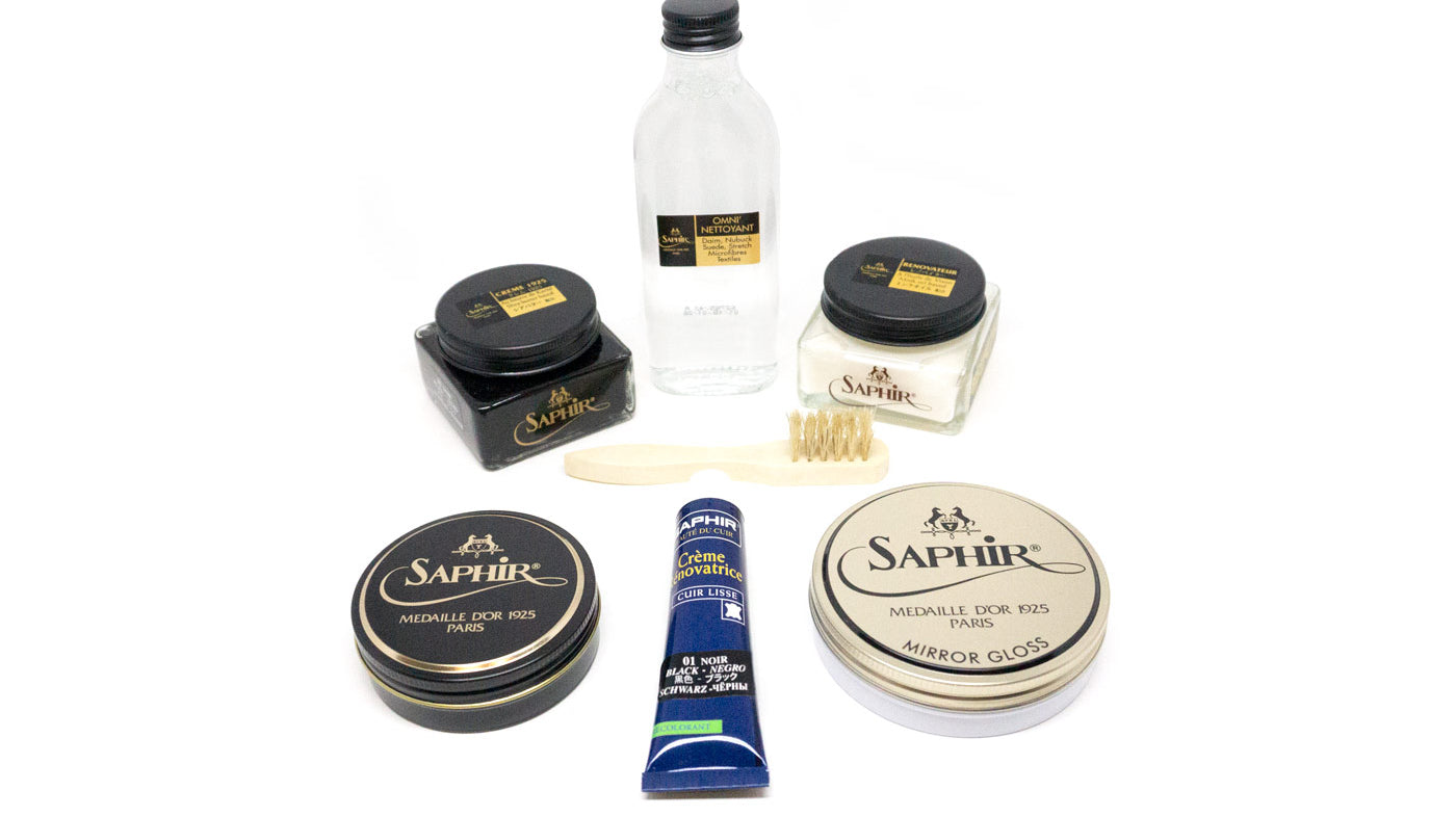 Saphir shoe care products