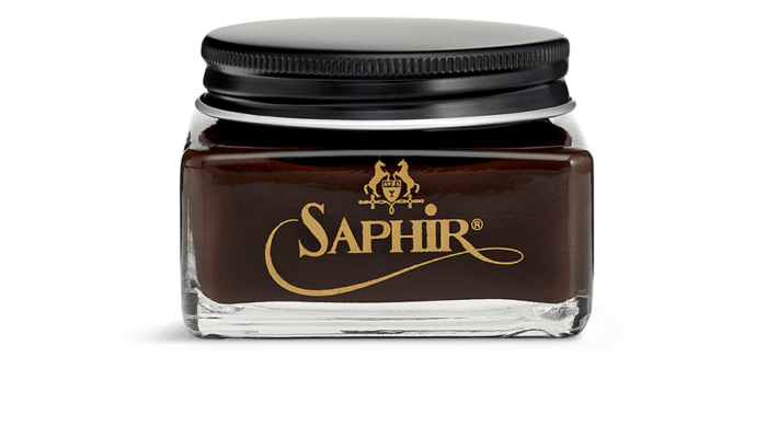 Saphir Leather shoe cream tobacco brown