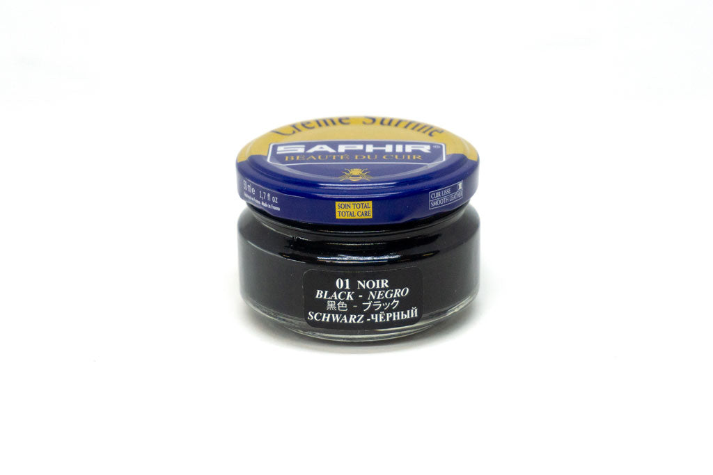 Saphir Surfine leather shoe cream black