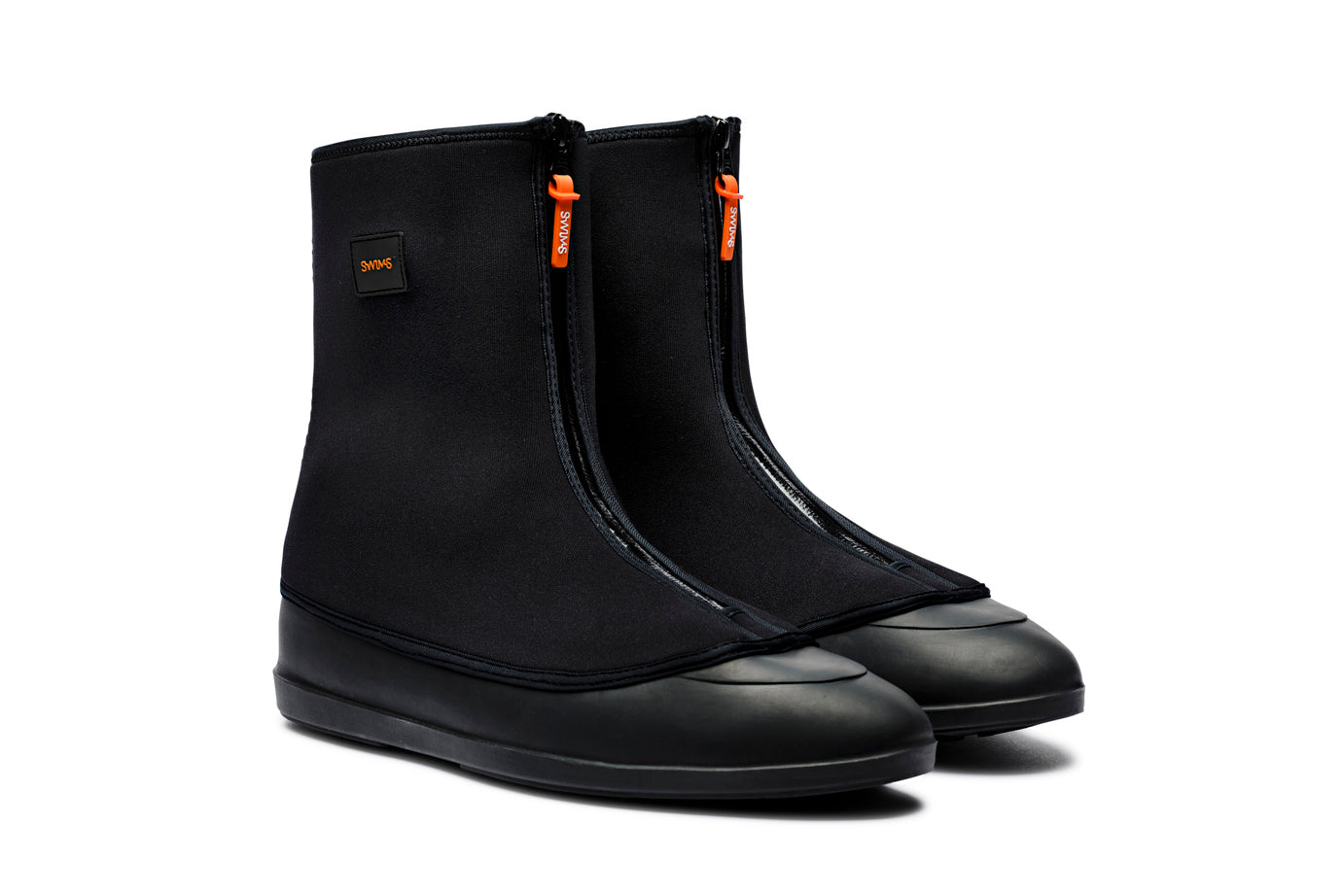 Swims Black Boot Galosh three quarter front