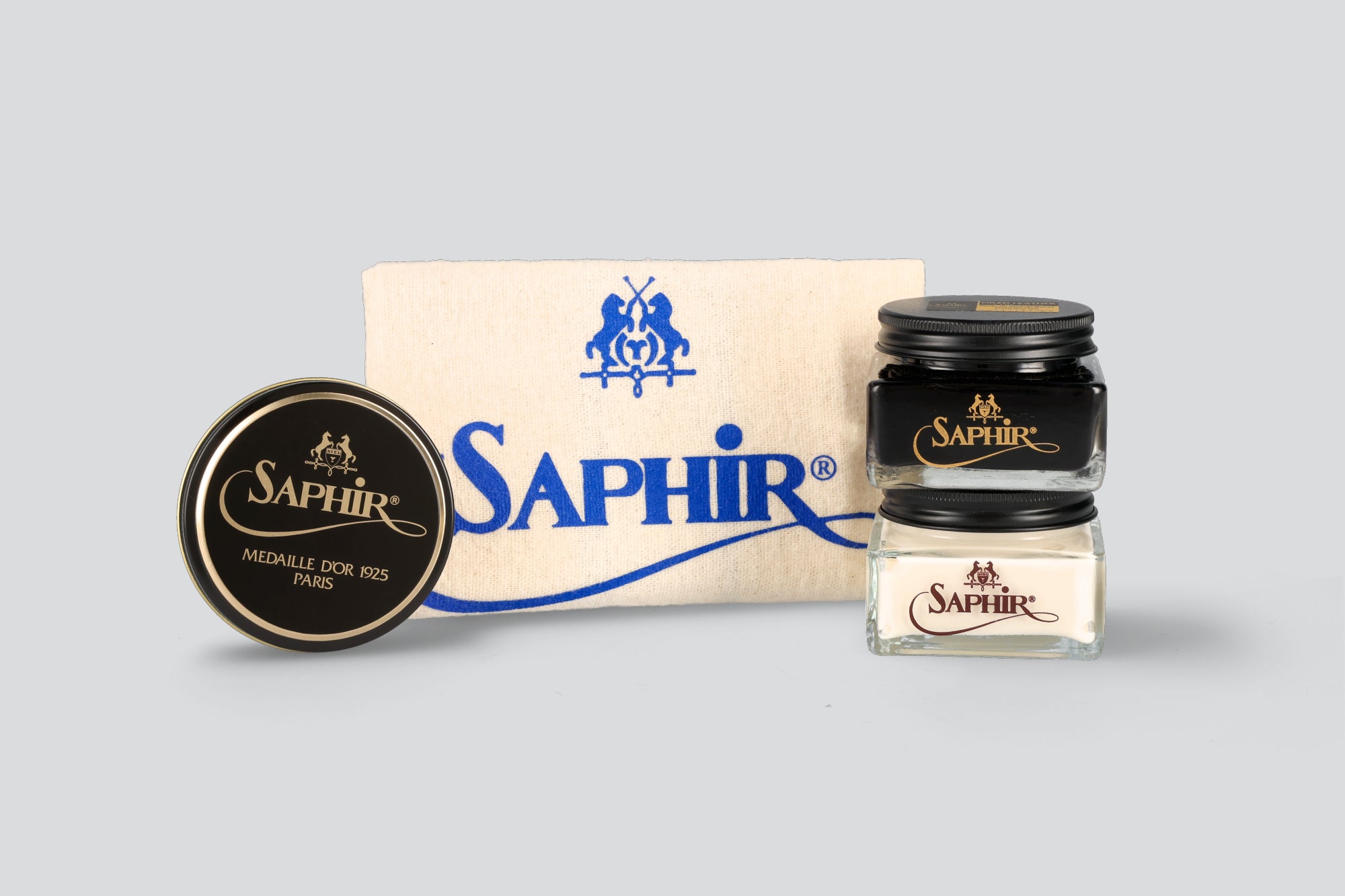 Saphir shoe polish kit from the Hartt Shoe Company