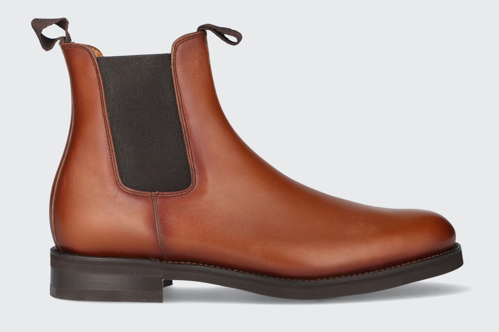 A brown leather chelsea boot from the hartt shoe company