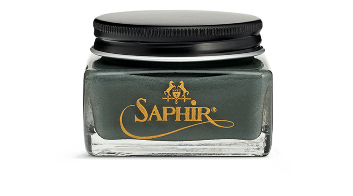 Saphir Leather shoe cream grey