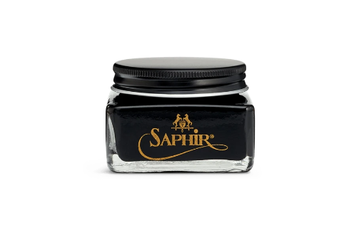 Saphir Leather shoe cream black