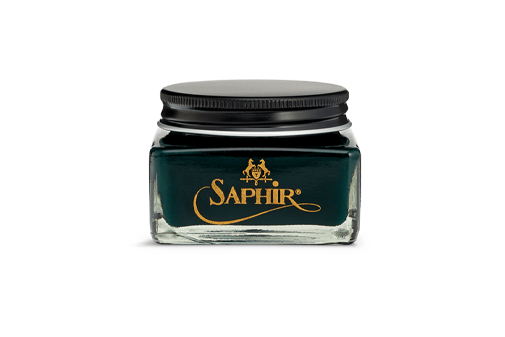 Saphir Leather shoe cream dark green