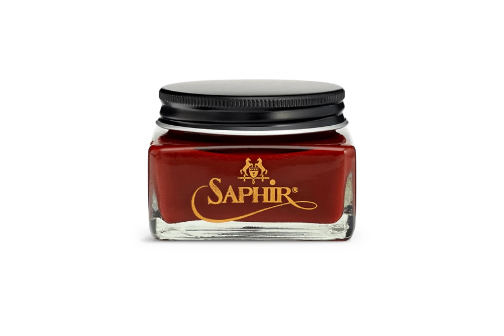 Saphir leather shoe cream mahogany